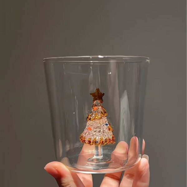 christmas limited edition: christmas tree glass cup christmas limited edition: christmas tree glass cup