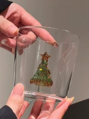 christmas limited edition: christmas tree glass cup